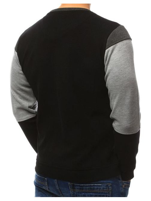 Fekete-szürke pulóver