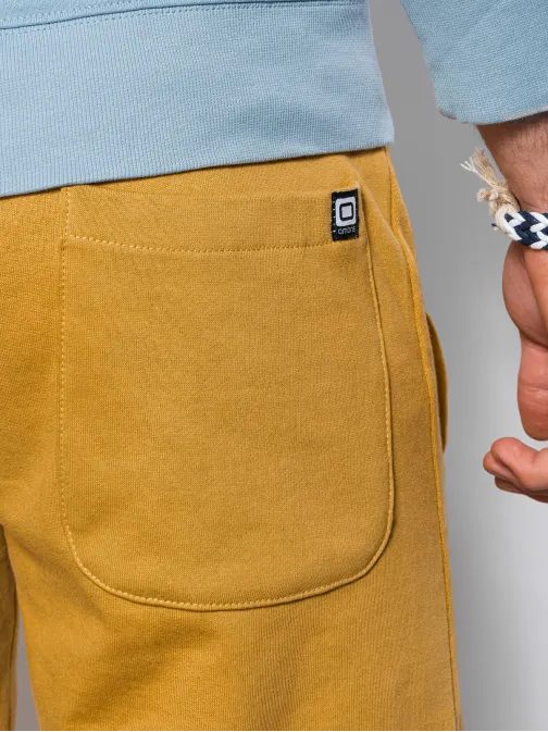 Kényelmes mustár színű melegítő nadrág  P946