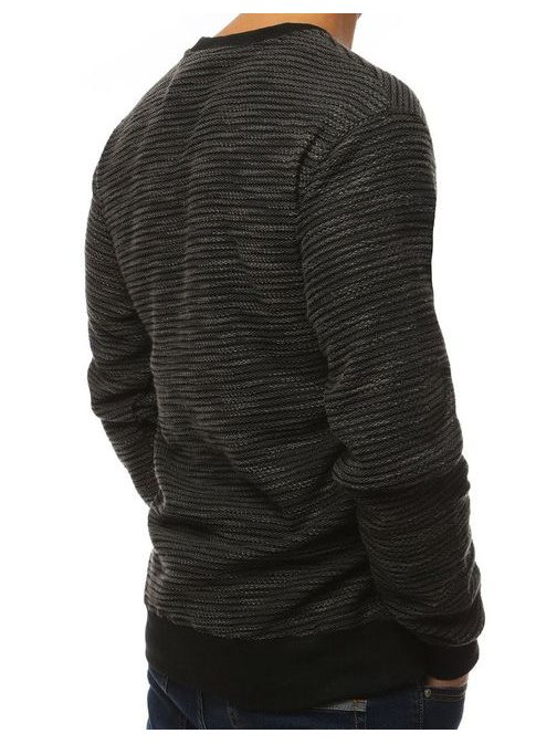 Érdekes antracit szürke pulóver