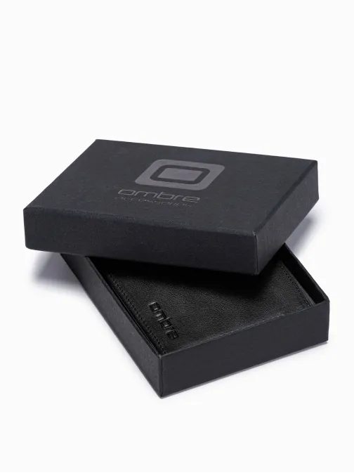 Elegáns fekete pénztárca A607