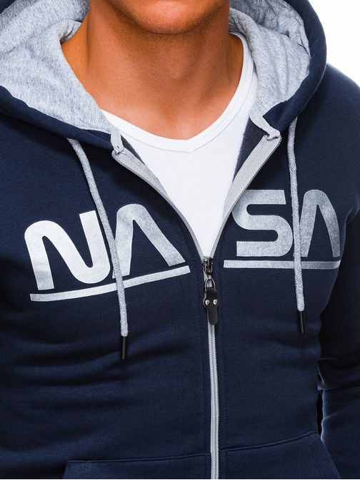 Trendi sötét kék melegítő felső  NASA B1275