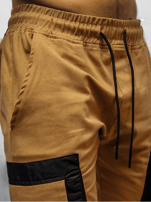 Stílusos camel színű jogger nadrág G/11131