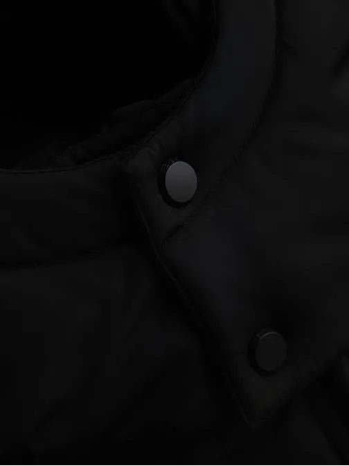 Steppelt fekete fényes férfi parka V1 JALJ-0266