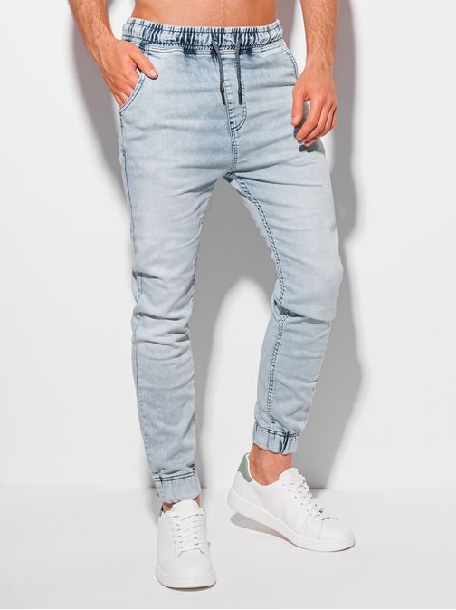 Trendi halvány kék jogger nadrág P1038