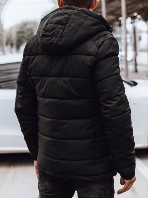 Téli fekete férfi kabát