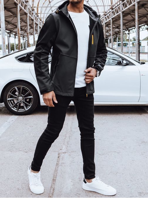 Divatos szürke férfi softshell kabát