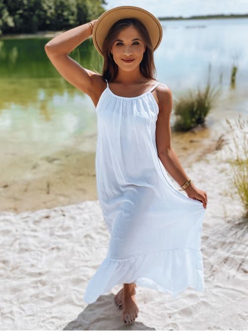 Divatos fehér női nyári ruha Elda