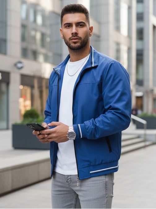 Trendi kék átmeneti dzseki