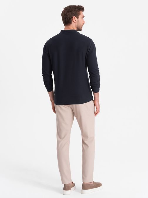 Sötét kék  hosszú ujjú pólóing V3 OM-POBL-0114