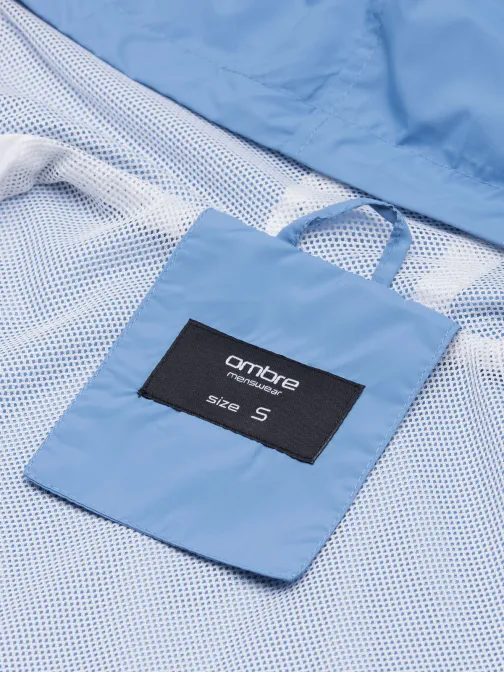 Sportos fehér kék dzseki C438