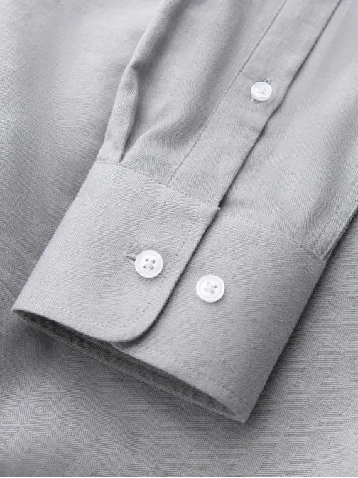 Divatos szürke, karcsúsított szabású ing V2 SHCS-0175