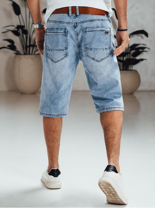 Modern kék farmer rövidnadrág