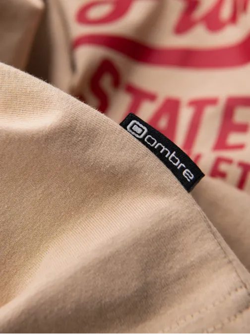 Homok színű hosszú ujjú póló V1 LSPT-0116