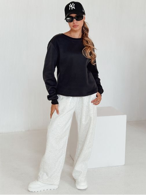 Egyszerű gránit színű női pulóver Fashion II