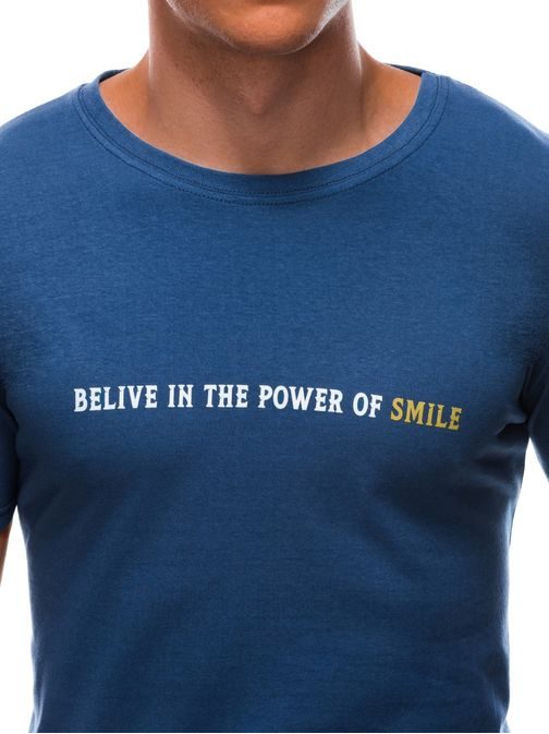 Kék póló felirattal  Power of Smile S1590