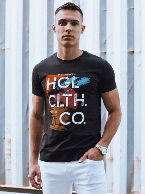 Időtlen fekete póló felirattal