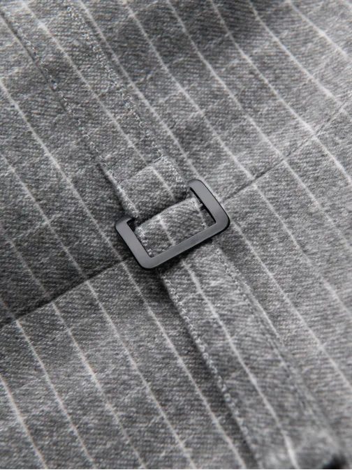 Egyedi szürke káró mintás mellény V2 BLZV-0110