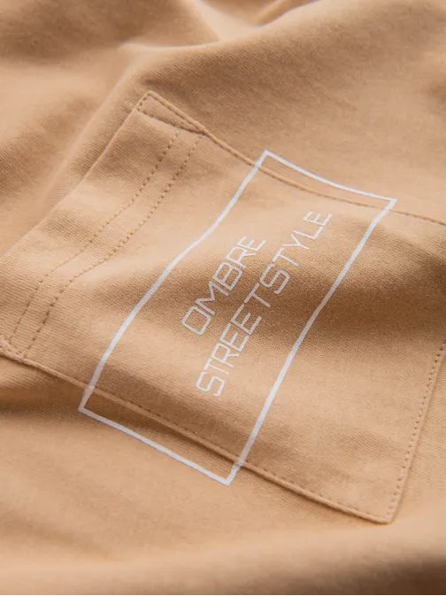 Homok színű póló streetstyle V6 TSCT-0108