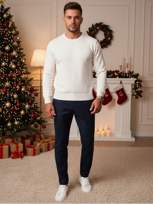 Divatos gránátszínű nadrág kockás mintával