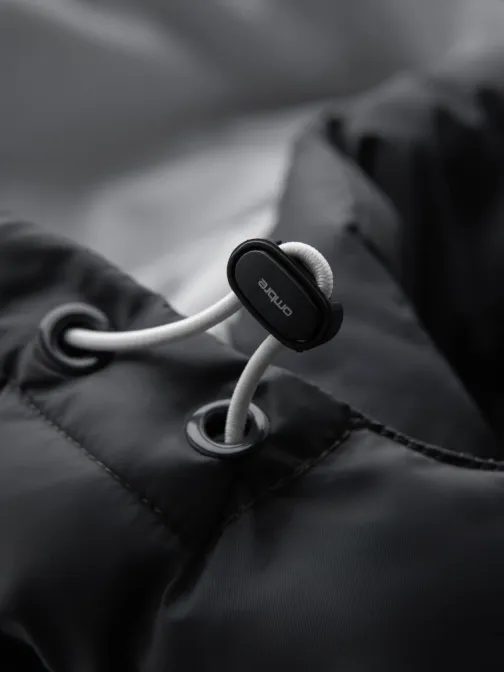 Divatos grafit-fehér steppelt kabát V3 JALP-0206