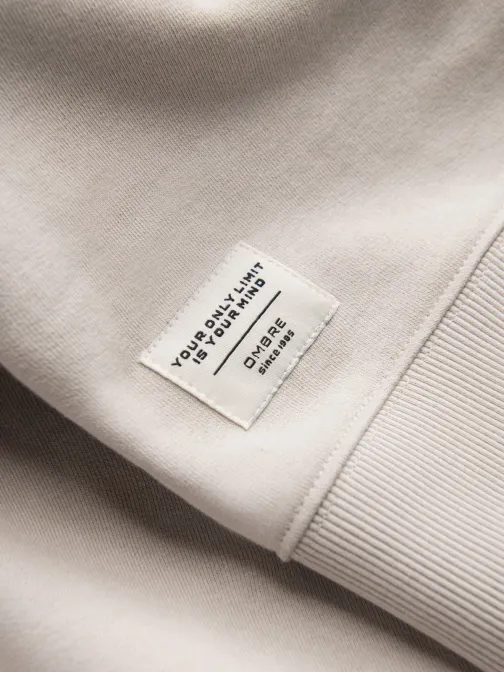 Sima bézs pulóver v1 SSBN-0175