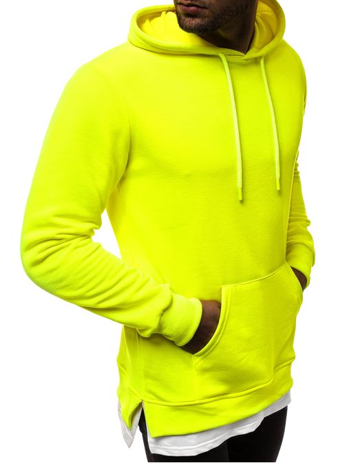 Neon sárga kapucnis pulóver MACH/3120