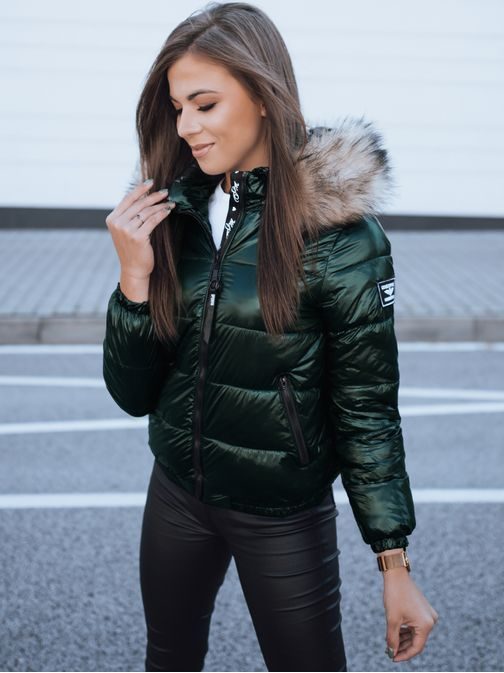 Modern zöld női kabát Courtney