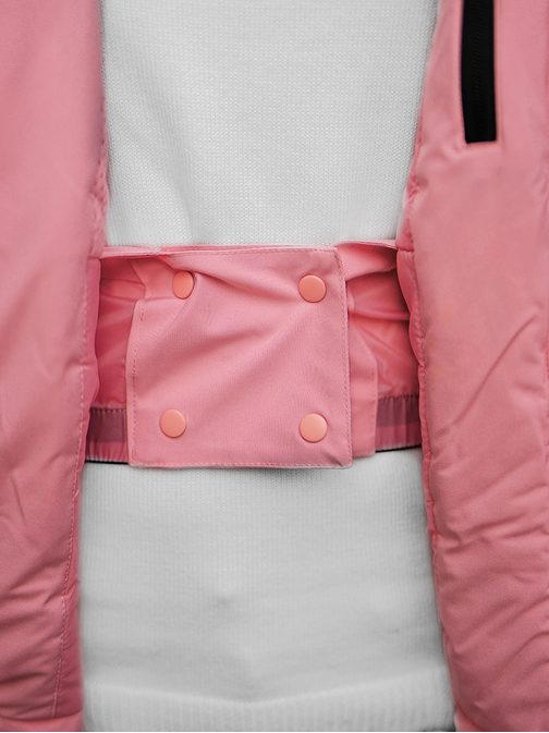 Kellemes világosrózsaszín női téli kabát JS/HH012/25Z