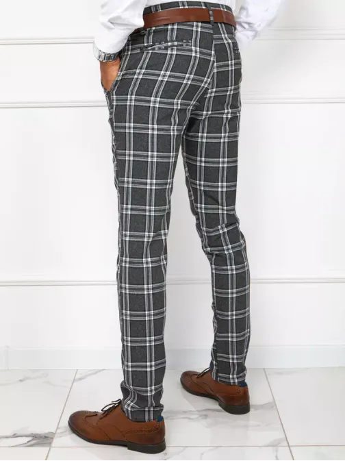 Trendi sötét szürke chinó nadrág