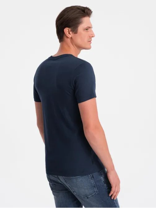 Sötétkék pamut póló V2 TSBS-0146