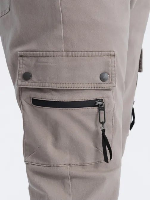 Trendi bézs jogger nadrág V2 PAJO-0125