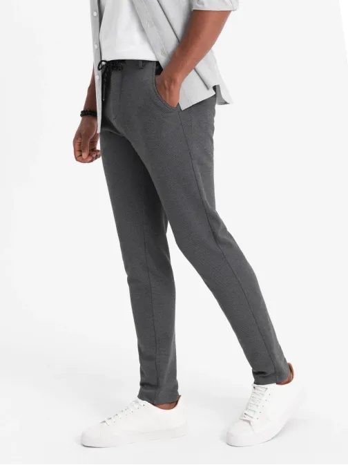 Trendi grafit nadrág elasztikus derékpánttal V2 PACP-0116