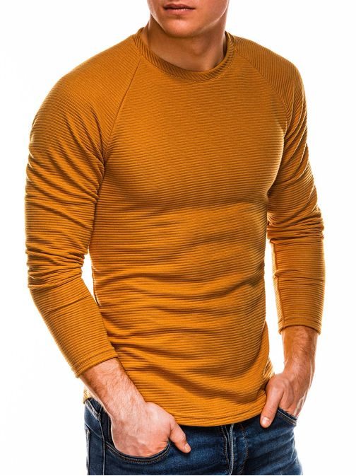Mustár színű vékony pulóver b1021