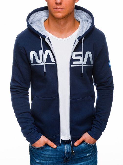 Trendi sötét kék melegítő felső  NASA B1275