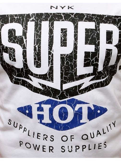 Fehér feliratos póló SUPER HOT