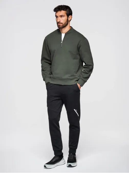 Egyedi fekete férfi tréningnadrág V1 PASK-0211