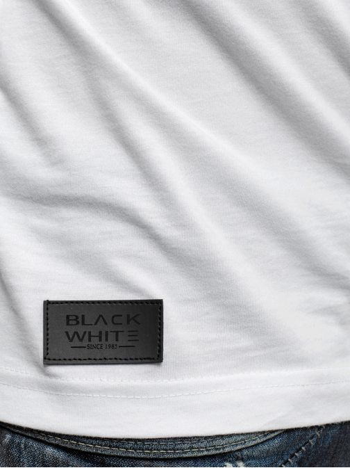 Fehér hosszú ujjú póló BLACK WHITE 1110