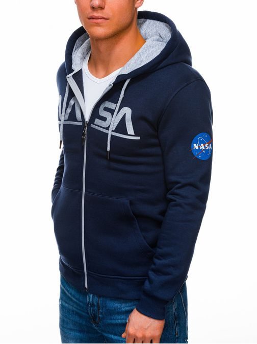 Trendi sötét kék melegítő felső  NASA B1275