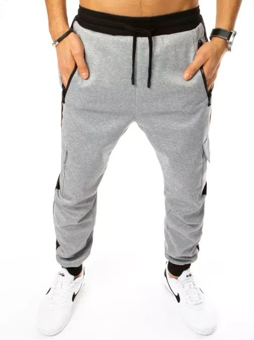 Kényelmes szürke melegítő nadrág