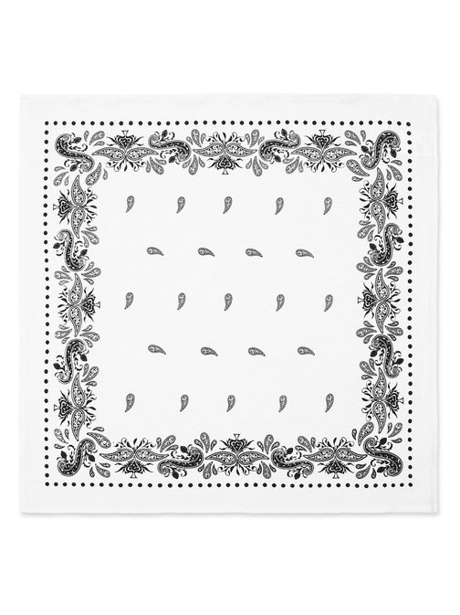 Fehér kendő látványos mintával BND101