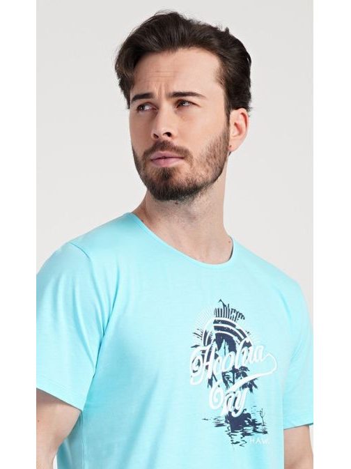 Türkiz férfi rövid pizsama Honolua bay