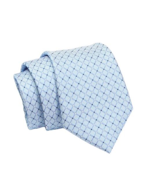 Halványkék színű mintás nyakkendő  Angelo di Monti