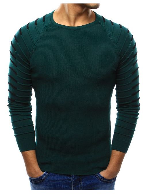 Elegáns zöld pulóver