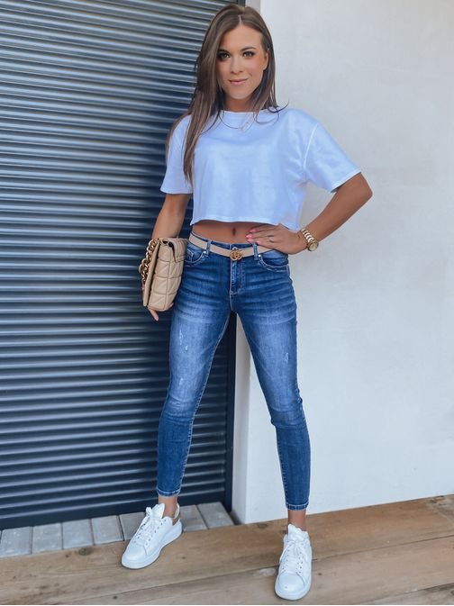 Trendi égszínkék női farmer India