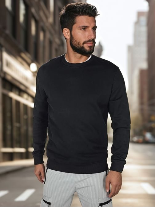 Fekete pulóver férfiaknak