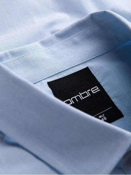 Basic kék férfi ing V1 K699