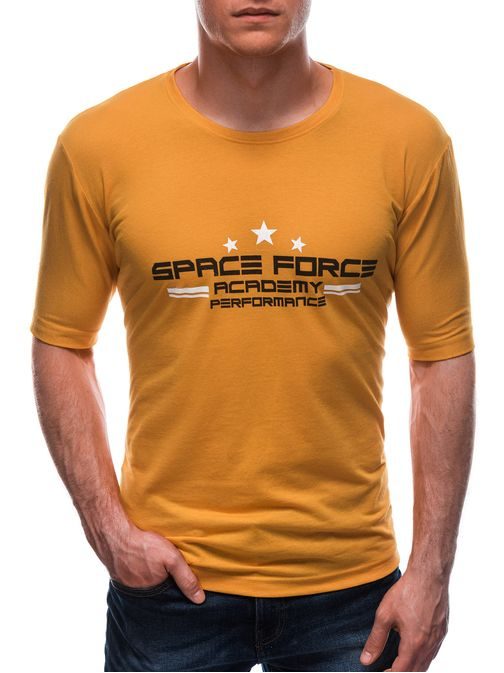 Mustár sárga póló felirattal  Space Force S1676