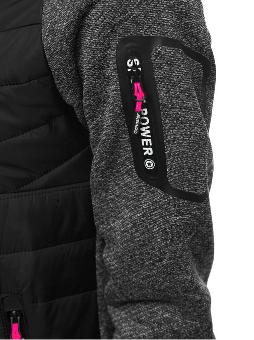 Fekete női sportos kabát JS/KSW4004