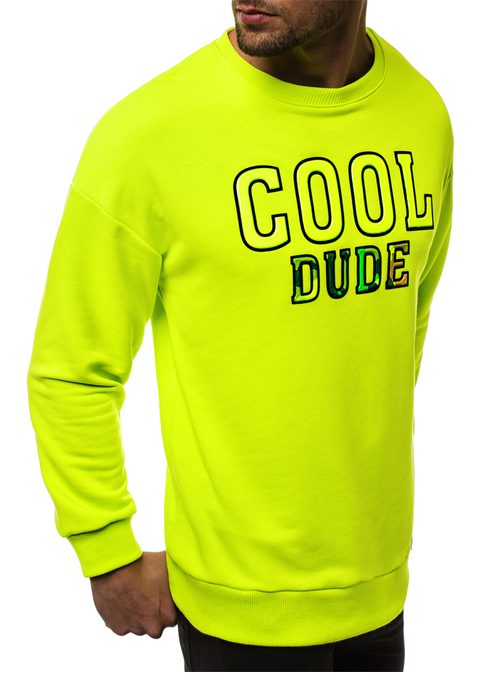 Neon sárga pulóver COOL DUDE B/40209Z
