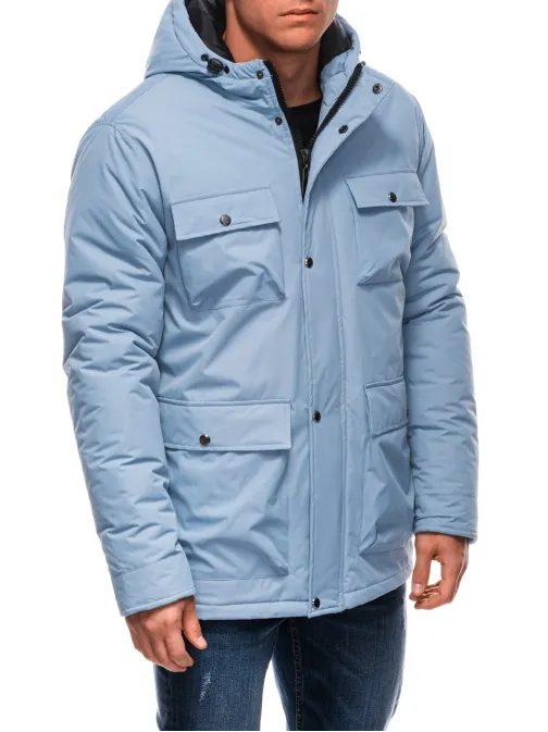 Téli  halvány kék stílusos dzseki  C530